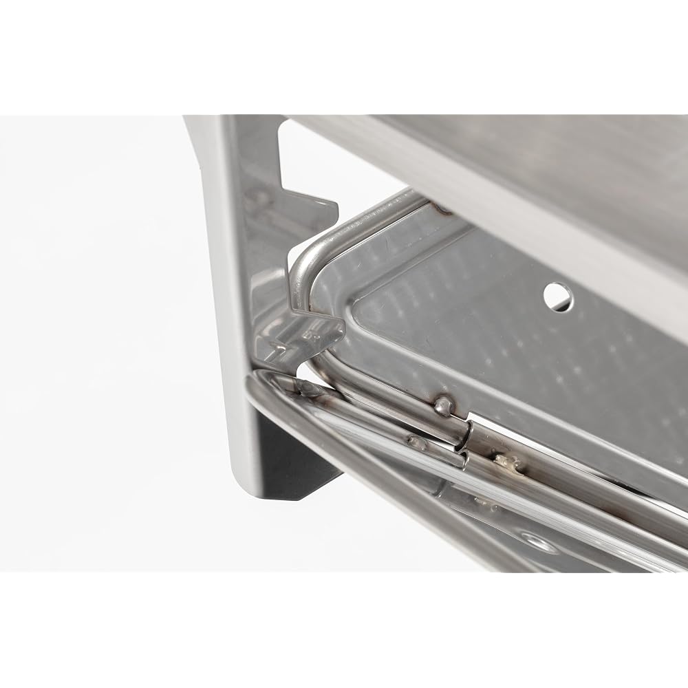 Snow Peak Grill Bridge L ST-032GBR for Fire Pit, Durable Steel Construction, Portable Design