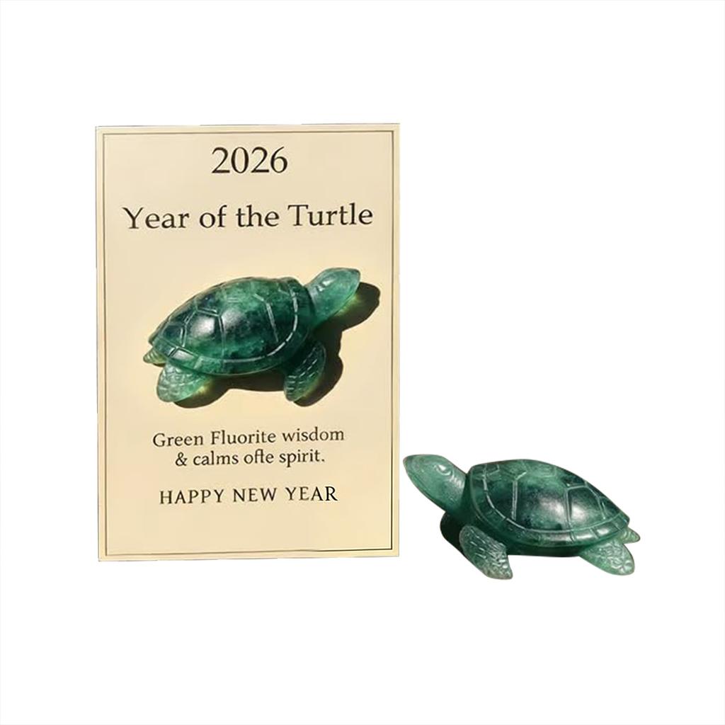 Fluorite Companion — Sea Turtle Figurine With Symbolic Meaning, Decorative Companion For Calm Reflection, Thoughtful Gift For Mindful Journeys
