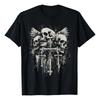 Camiseta Skull Cross Y2k Goth Alt Grunge Gothic Emo