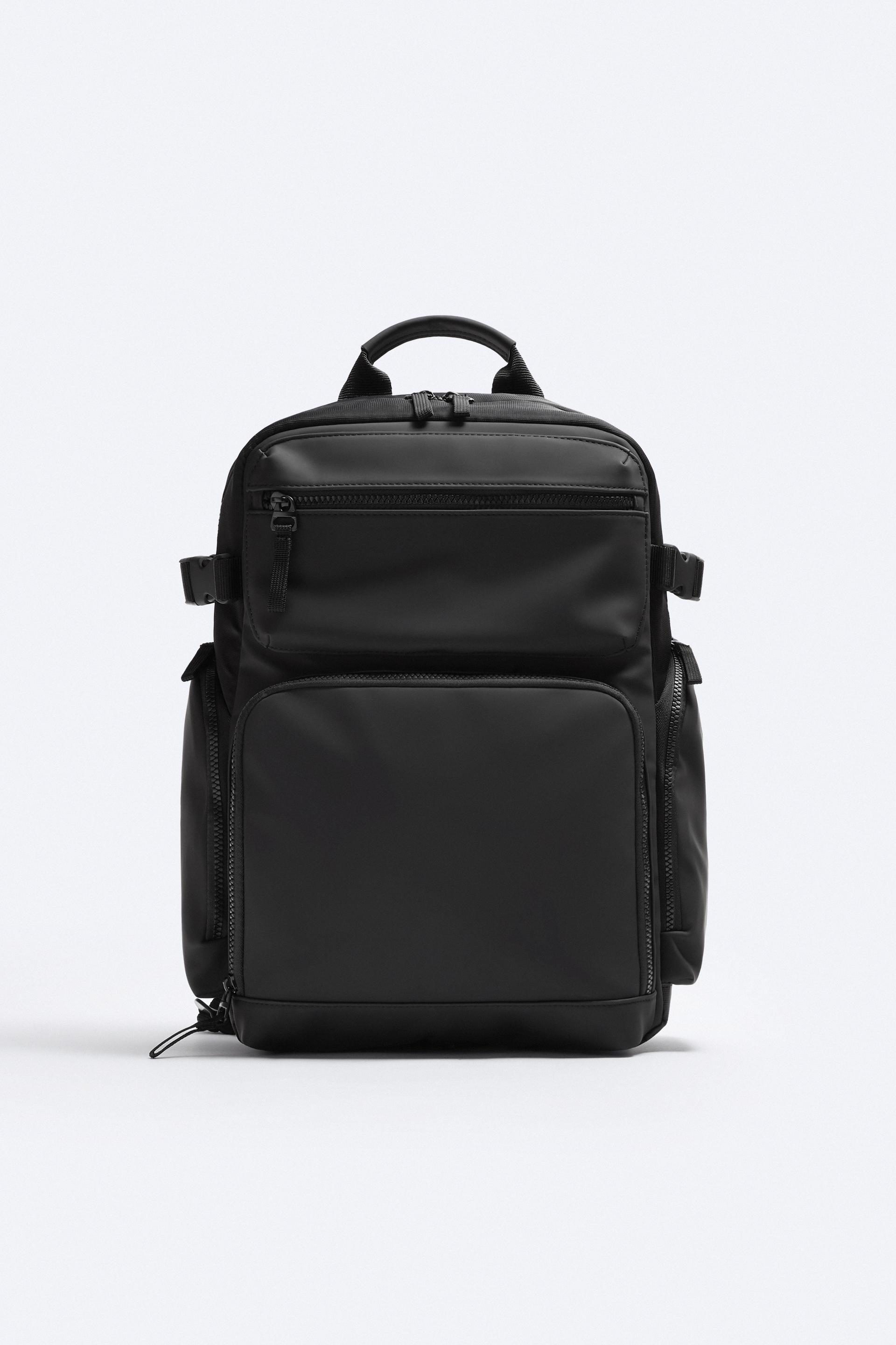 

RUBBERISED MULTI-POCKET BACKPACK