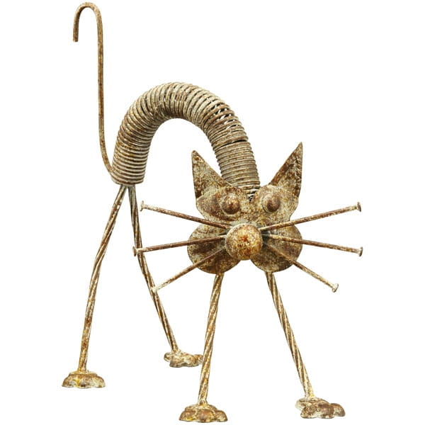 Decorative metal cats for the garden rusty cat decorative kitten