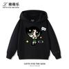 Cute Cartoon Girl Print Kids' Hooded Sweatshirt – Soft, Loose-Fit Pullover for Autumn & Winter – Warm, Casual Top for Boys and Girls