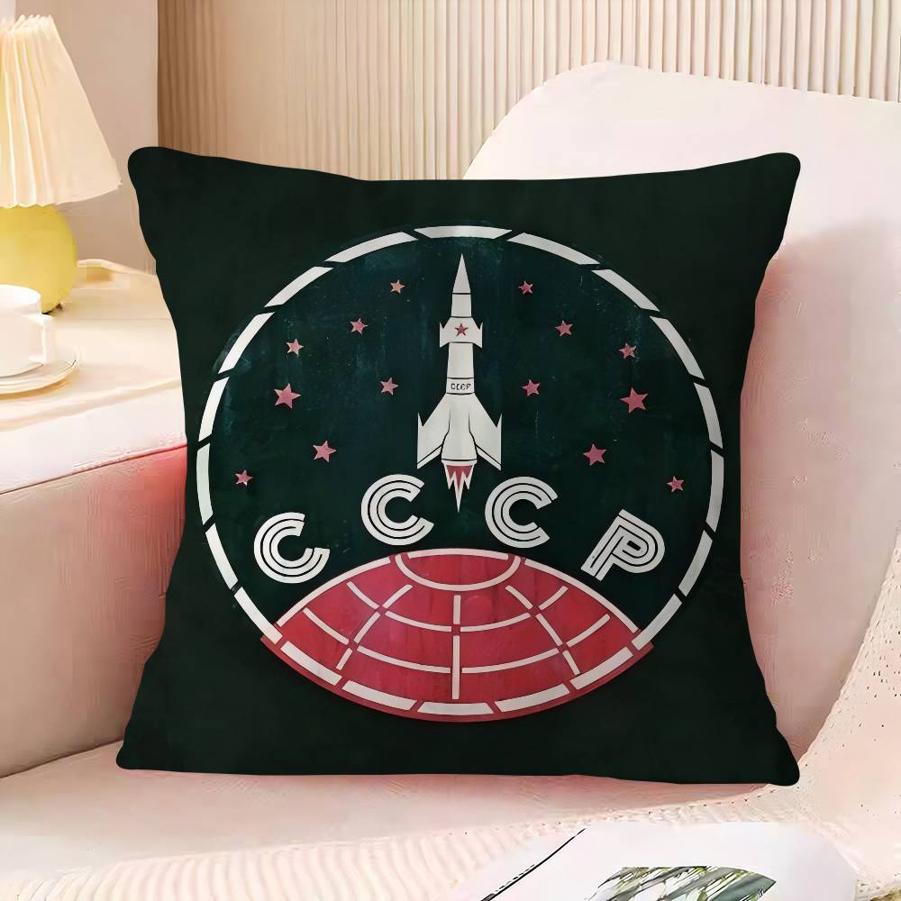 CCCP USSR Soviet Maple Design Cushion Cover Happy Autumn Harvest Decor Holiday Decorati Pillow Cover