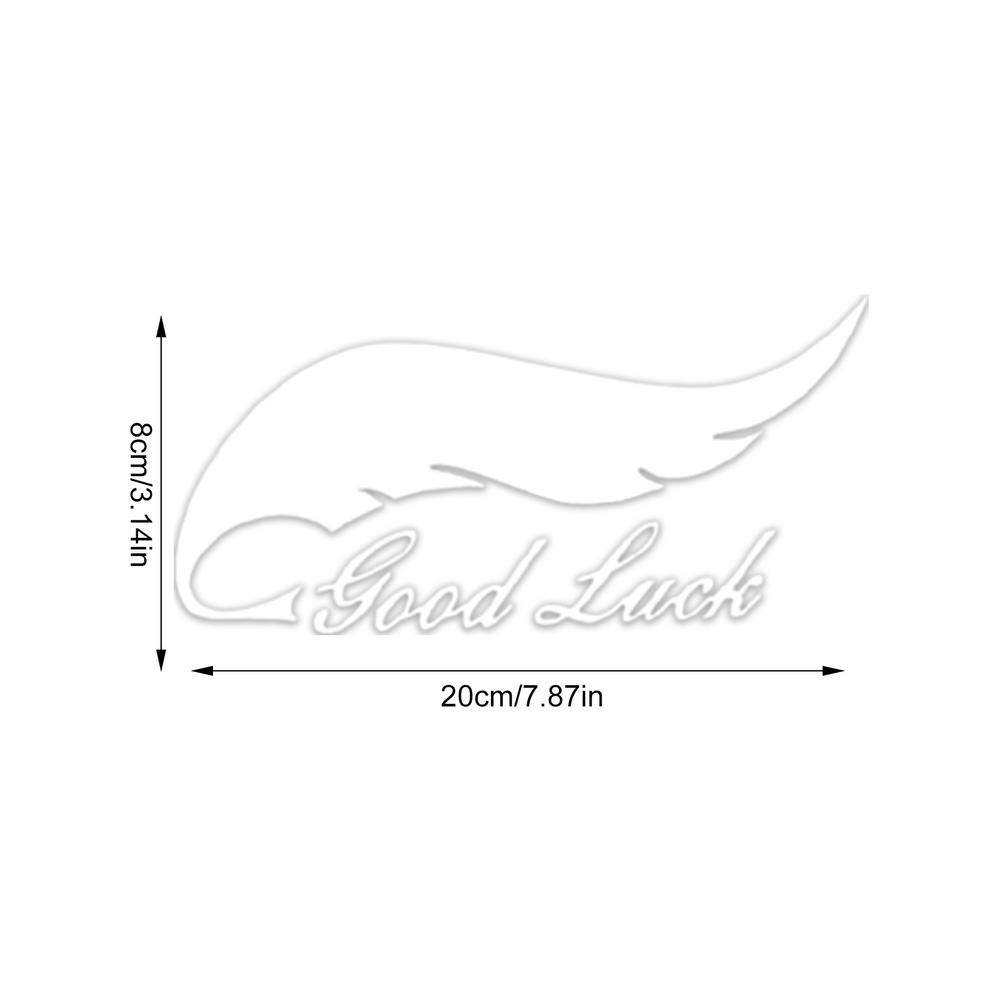 Car Stickers Decals Reflective Stickers Decals Good Luck Headlight Decals Fashion Wing Stickers Self-Adhesive Car Headlight белый