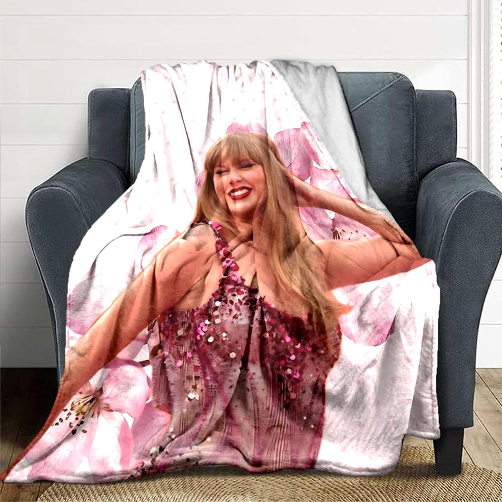 Floral Fantasy Fashion Blanket Soft Throw Blanket For Home Bedroom Bed Sofa Travel Office Solid Christmas Blanket