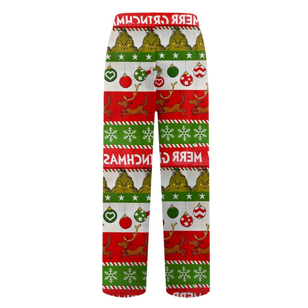 Pánské domácí měkké pyžamové kalhoty se stahovací šňůrkou s kapsami Sportovní kalhoty pro volný čas