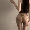 Lady Summer Bell Pure Desire Sexy Lace Hollow Leopard Print Pure Cotton Low Waist Briefs