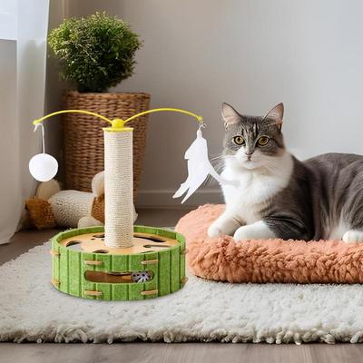 Scratching Posts For Indoor Cats Sisal Cat Scratching Post Kitten Interactive Toy Indoor Exercise Toy Entertainment Supplies