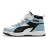 Puma Joy Comfortable Mid-Top Kids Skate Shoes Kids Skate Shoes Blue Black 388448-01