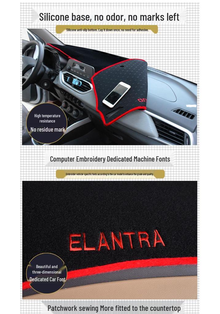 Changan Eado Plus 2324 Model Dashboard Sun Shade Mat for Center Console