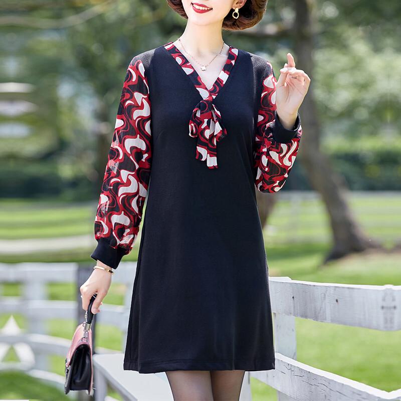 

KAVON Floral Print A-Line Dress 4XL