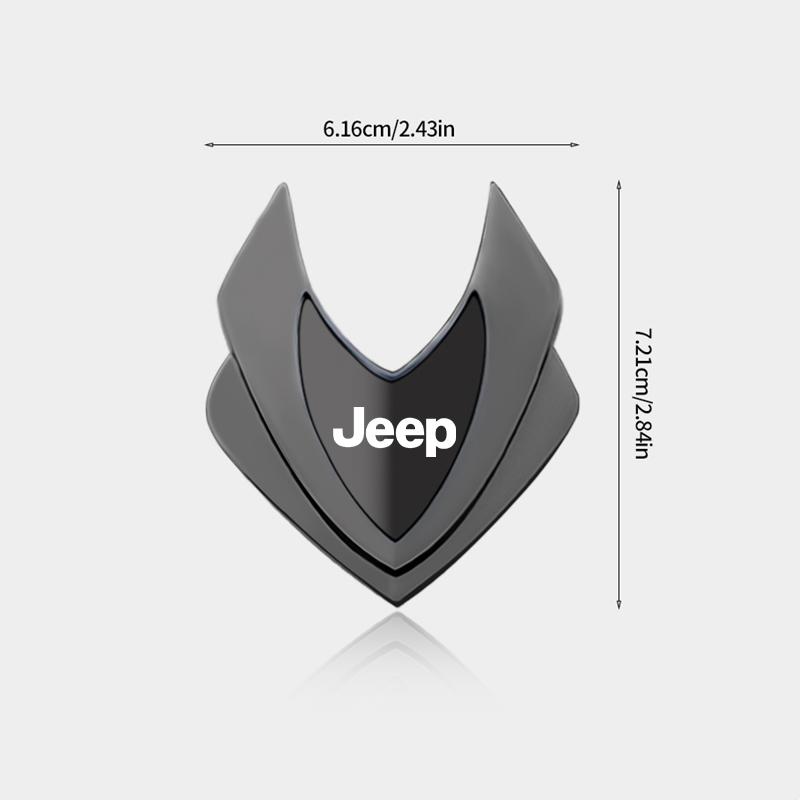 3D Badge Sticker Car Fender logo Rear Trunk Sticker For Jeep Grand Cherokee Wrangler JK Gladiator Compass Renegade Patriot AKP1