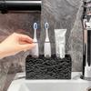 Bathroom Stone Pattern Electric Toothbrush Storage Rack New High Beauty Bathroom Washbench Toothpaste Teeth