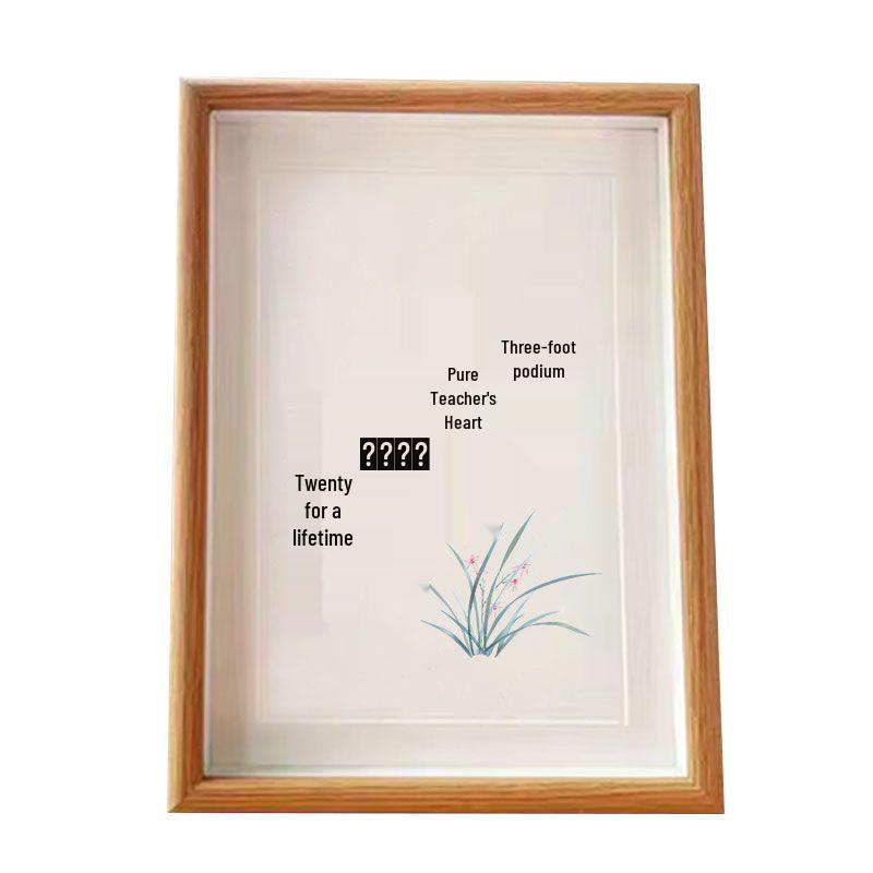 Teacher's Day Calligraphy & Painting Desktop Ornament Photo Frame