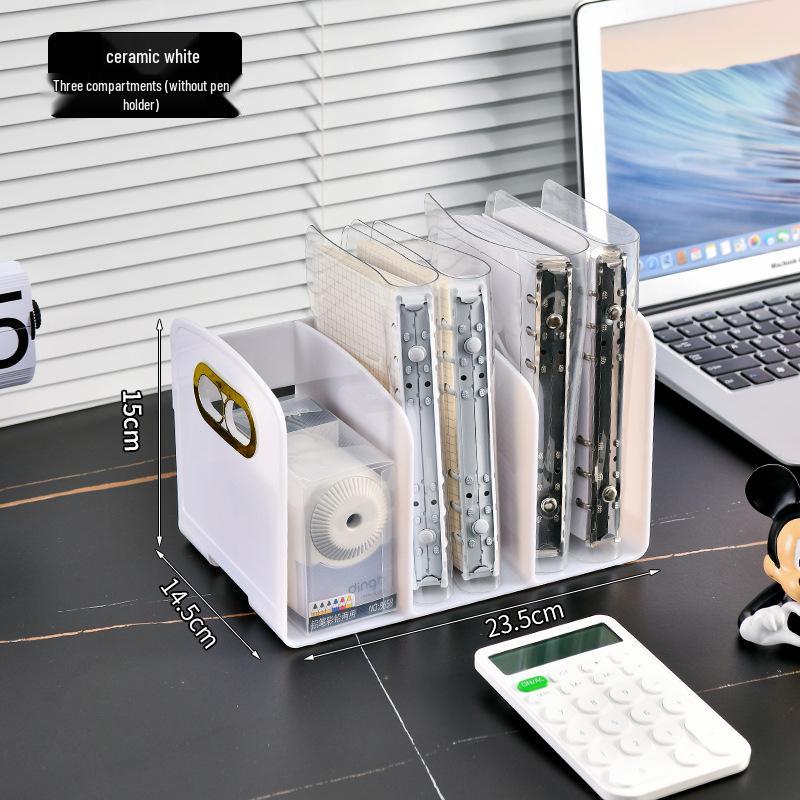 

Luxury Transparent Desktop Book Stand & Bookshelf: Vertical/Horizontal Storage Rack