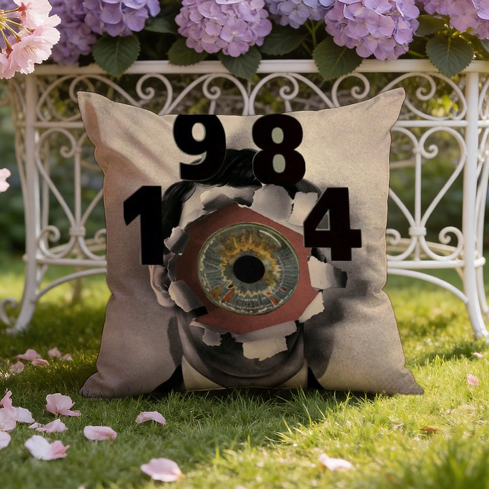 N-Nineteen E-Fighty-Four Cushion Cover Home & Car Dual-Scene Pillow Cover: Reversible for Premium Comfort