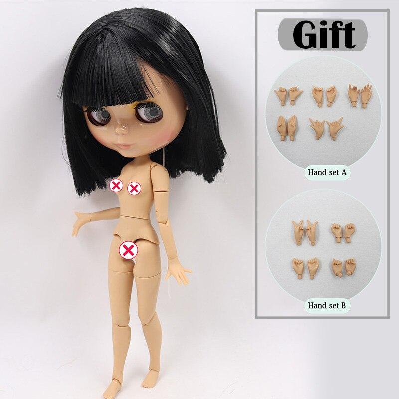 ICY DBS Blyth Doll Tan and Super Black Skin Joint Body Oily Hair 1/6 BJD Special Price Gift Toy