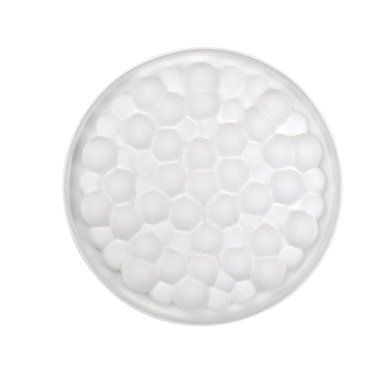 Silica Gel French Mousse Cake Mold, 3D Baking Supplies, DIY Chocolate Soap Candle Mold, 8-Inch Round with Air Bubbles