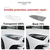 2 Pcs Car Headlight Protective Film Headlamp Restoration Transparent Black TPU Sticker For Mazda CX-5 2017- Accessories