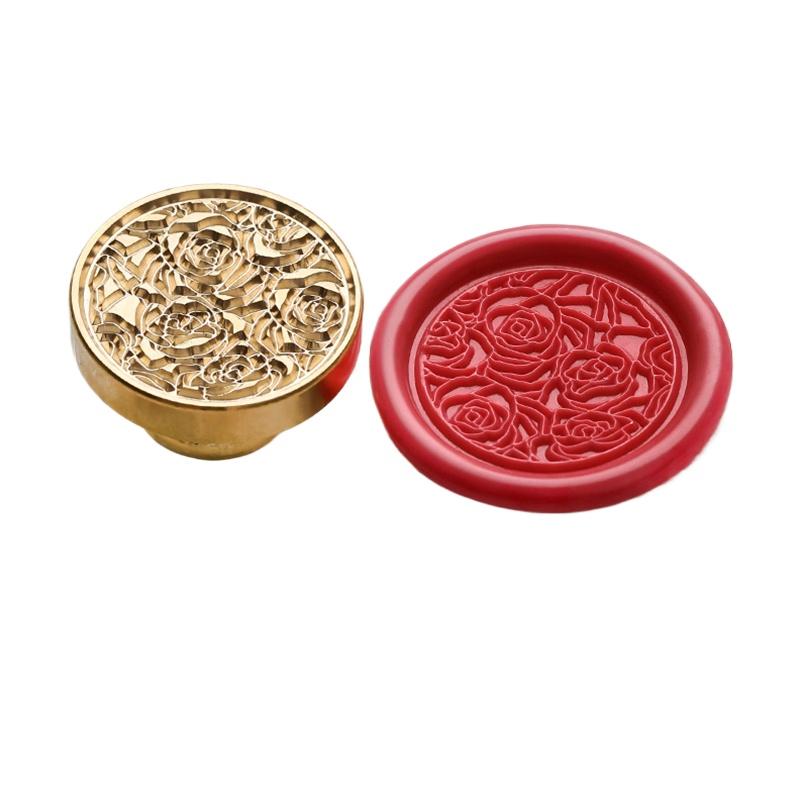 1PC Stamp Head for Hand Account Envelope Craft Decoration Fire Lacquer Seal Stamp Head DIY Handmade Plant Flower Creative