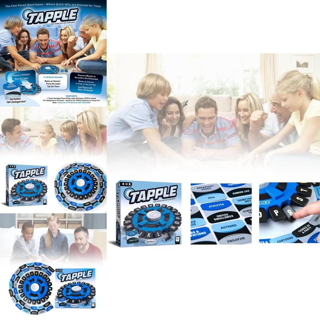 Tapple Tower Rychlá rodinná desková hra Barevná vzdělávací hračka pro všechny věkové kategorie