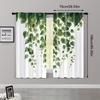 Elegant Set Of 2 Curtains Window Treatment Green Plants Have Climbed Wall Versatile Polyester Without Rod Festive Perfect Made