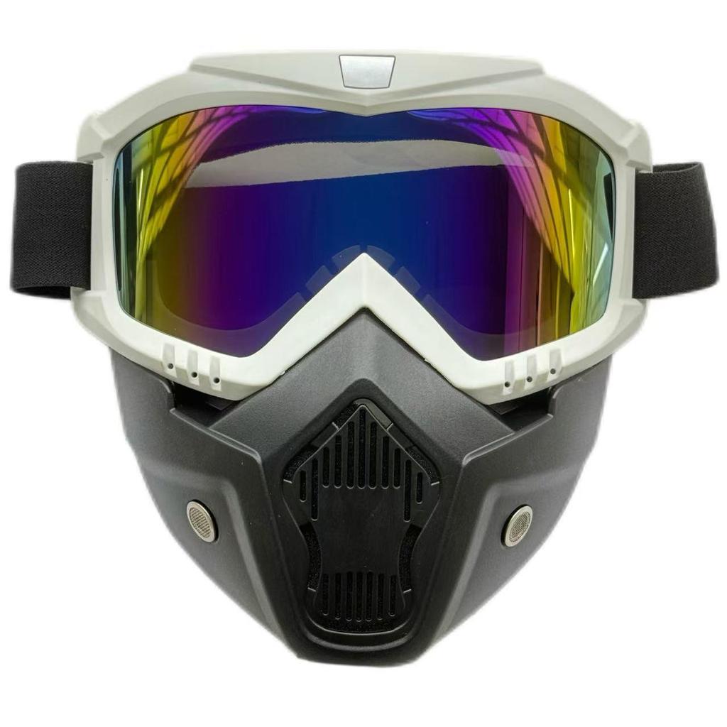 Retro Fashion Cycling Glasses: Windproof, Dustproof, Impact Resistant, Full Face Protection