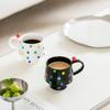 Creative Colorful Polka Dot Mug Creative Coffee Cup Couple High Precision Ceramic Cup Holding Household Drinking Cup