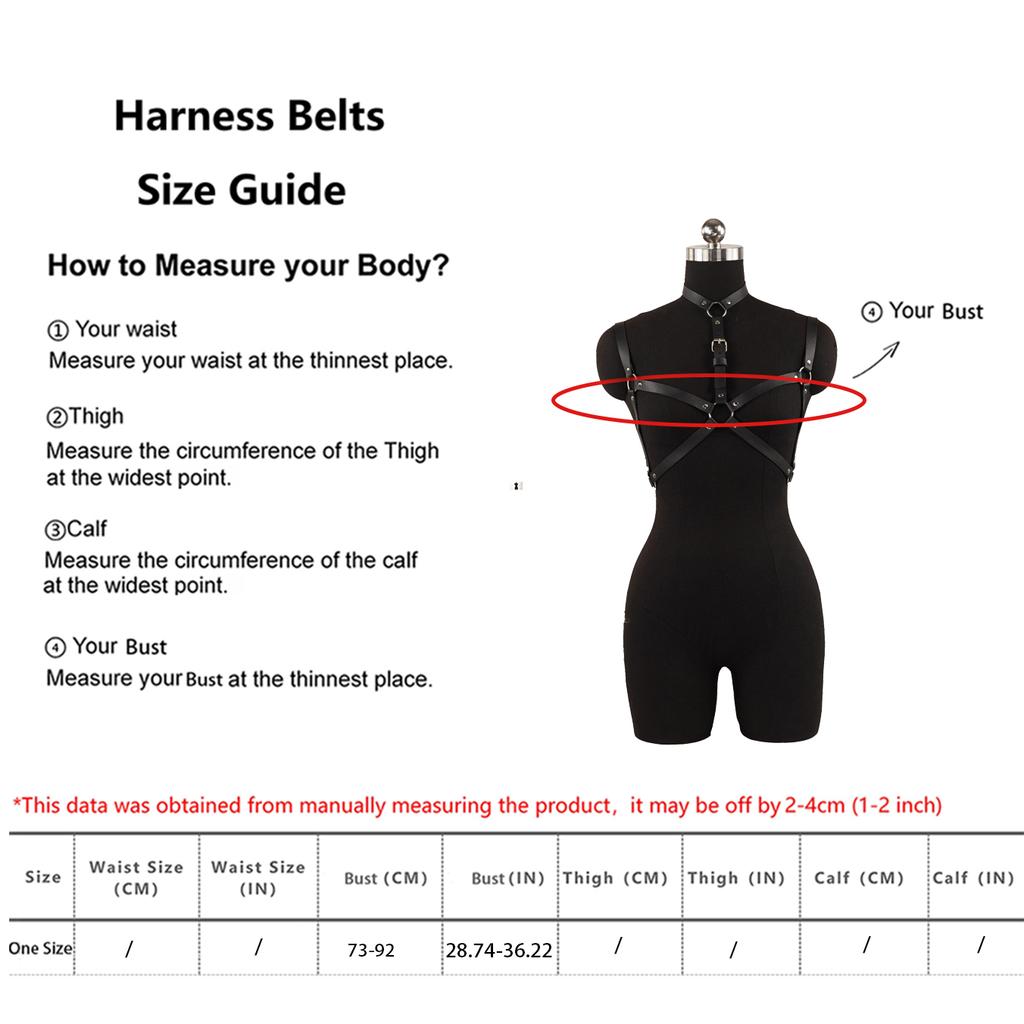 Women's Body Girdle Breast Punk Gothic Girdle Body Chain Gothic Girdle Belt Fashion Deco Girdle