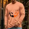 Men's Halloween Casual Long Sleeve Neck Shirt