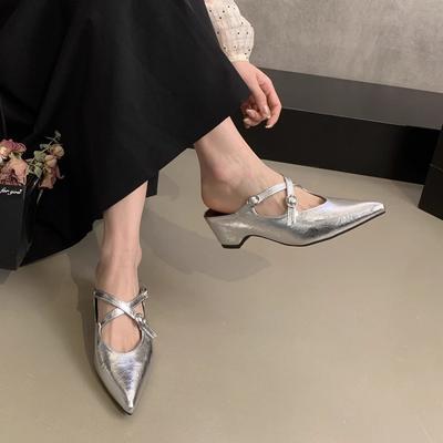Mit Rock, Halbschuhen, Damenoberbekleidung, Frühling- und Sommer-Taschenkopf, spitze Zehenpartie, flacher Ausschnitt, weiche Sohle, Innenhöhenerhöhung