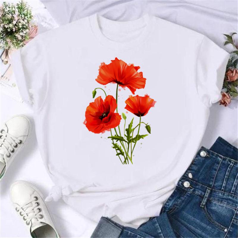 Maycaur Fashion Musical Note Printed Women T Shirt Harajuku Short Sleeve Funny T-Shirt Cute Cartoon Top Tees Female Clothes