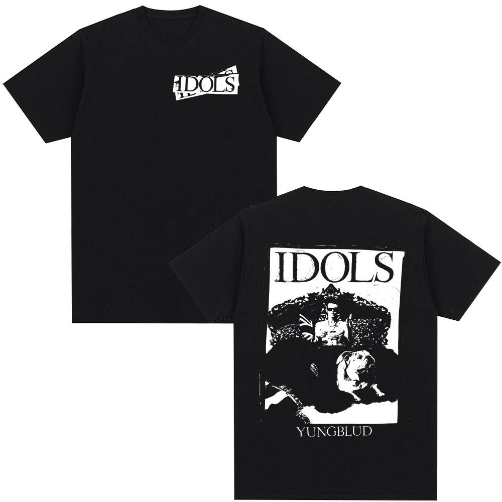 Yungblud IDOLS Album Tour Merch T Shirt Unisexs Women Clothing Hip Hop Short Sleeve Tshirts Oversized Summer Cotton Tshirt