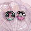 Purple Cartoon Creative Skull Brooch With Eyecatching Letters For Outfits Fashionable