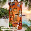 Garfield Beach Towel, Personalized Custom Text, Quick Dry Soft Large Towel For Swimming Pool Travel
