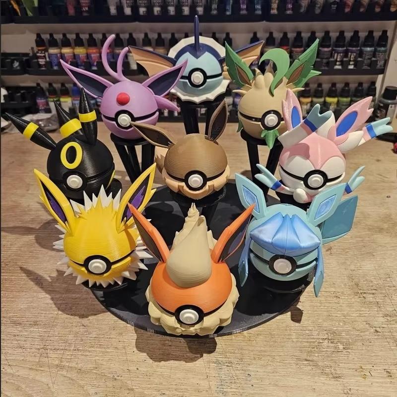 3D Printed Pok Sphere Form Sphere Figures Model Statue Desktop Ornament Model Trendy Plaything Surprise Present Collectible
