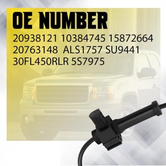 ABS Wheel Speed Sensor Rear LH RH For 07-13 Chevy Silverado GMC Sierra 1500 EKK
