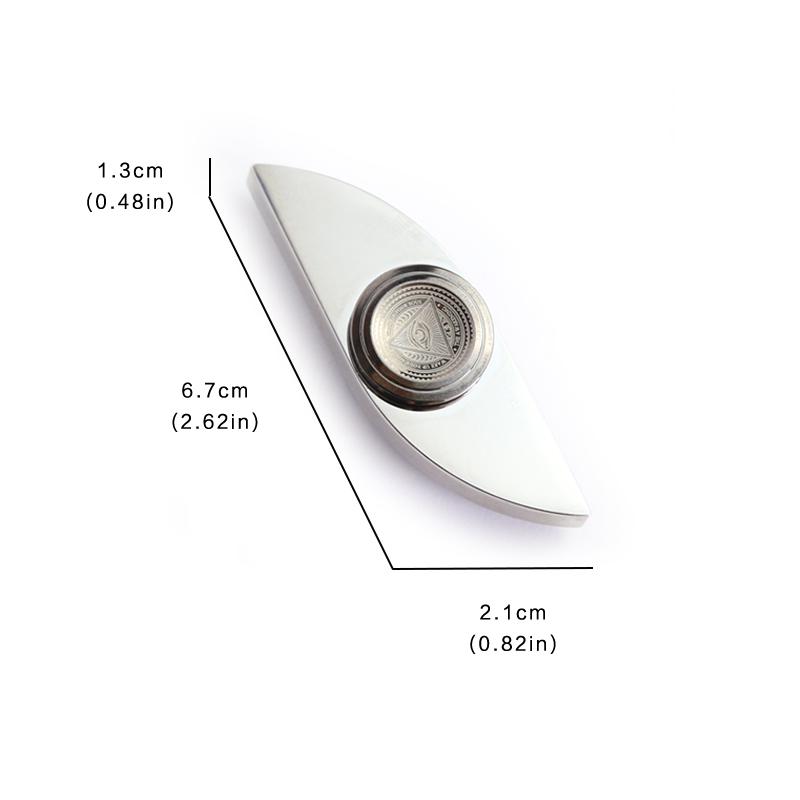 Stainless Steel Fingertip Spinner | Adult EDC Fidget Toy | Anxiety and Autism Relief Spinner | Gift for Men