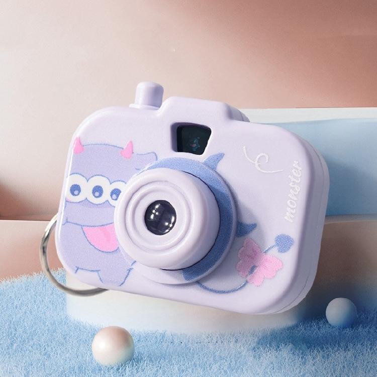 Creative Play Projector Camera Keychain For Kids Portable Plastic Toy With Cartoon Light Display Stylish Keyring