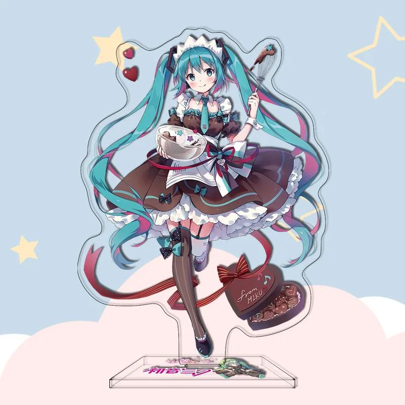 29 Types Hatsune Miku Anime Figure 16Cm Acrylic Key Chain Ornaments Presents Pendant Buckle Two-Sided Hatsune Miku Model TOYS Gift