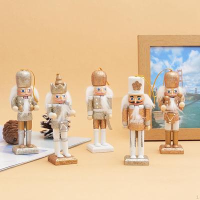 5 Pieces Christmas Nutcracker Figure Statue Sturdy Versatile Portable Traditional Xmas