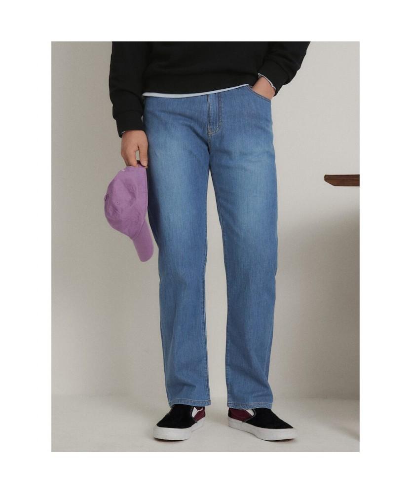 Binpolmen Summer Standard Fit Denim Pants Sky Blue
