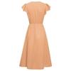 Women Summer Casual Sleeveless V-Neck A-Line Midi Long Spring Solid Color Dress High Waist S-XL