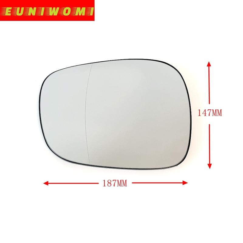 Car Heated Wide Angle Mirror Glass 4 P with Connector for BMW X1 E84 ( 2009-2012 ) / X3 F25 (2010-2014)