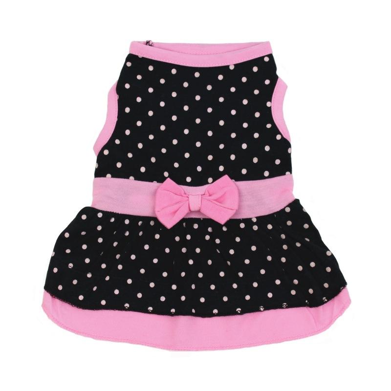 💰Kjøp Dog Dress Knit Puppy Skirt Pet Clothes Breathable Print Small Dog