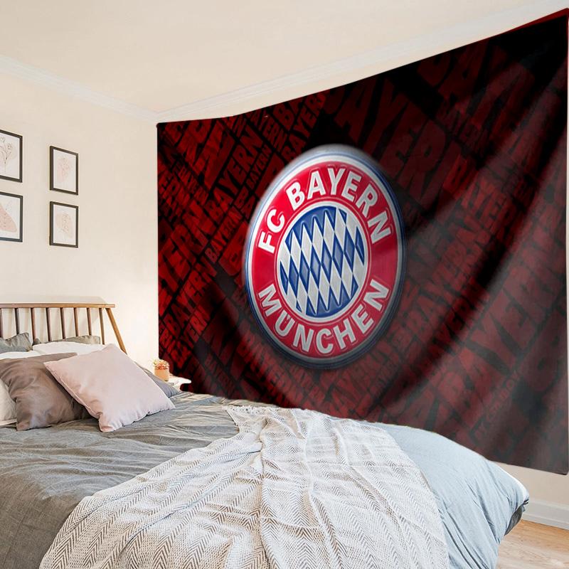 1PC Bayern Munchen Logo Design Tapestry Hanging for Bedroom,Livingroom, Playroom,Decor Art Room Wall Tapestry Holiday and Birthday Gifts