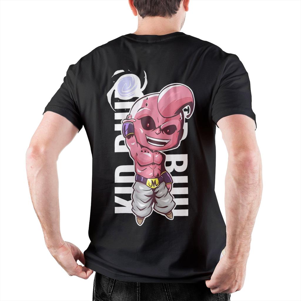 Dragon Ball Majin Buu T Shirt Men's Cotton Tops Shirts Funny Anime Round Neck Short Sleeve
