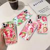 S-Strawberry-shortcake Girl Phone Case For IPhone 11 12 13 14 15 16 17 Pro Max Plus Transparent Back Cover