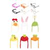 Mini Knitting Hats with Sunglasses Cute Mini Goose Outfits Soft Knit Hat Sunglasses Decorations for Magnetic Goose Statue Small Pets