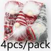(4 Pieces/bag) 15.5cm Christmas Faceless Person Set Pendant Christmas New Year Decoration Doll Cute Creative DIY